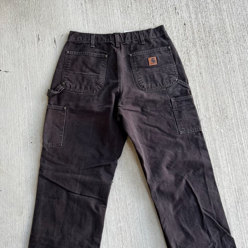 Carhartt brown double knee work wear carpenter pants - Picture 5 of 8